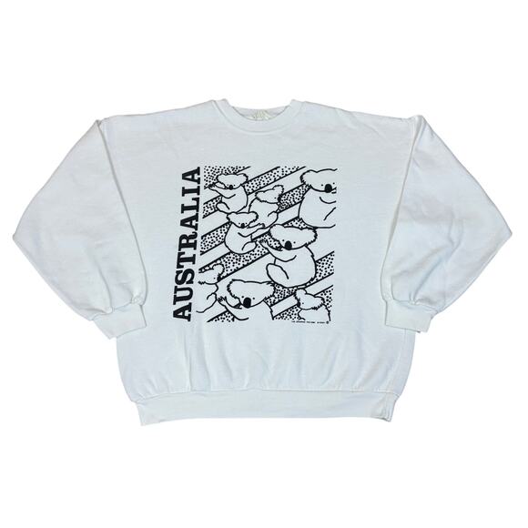Vintage Australia Koala Bear Crew Sweatshirt Men's XL Animal Indie - Picture 1 of 11